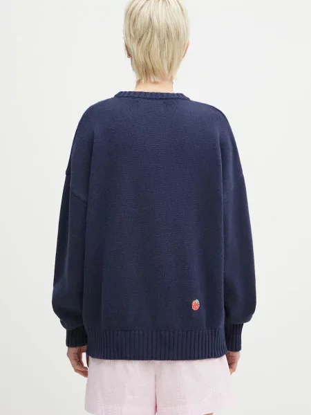 Шерстяной свитер Fiorucci синий
