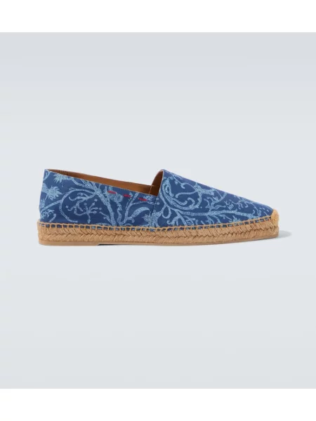 Espadrile Kiton cu imagine albastru