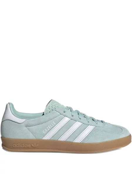 Sneakerși Adidas Originals din piele de căprioară cu dungi verde
