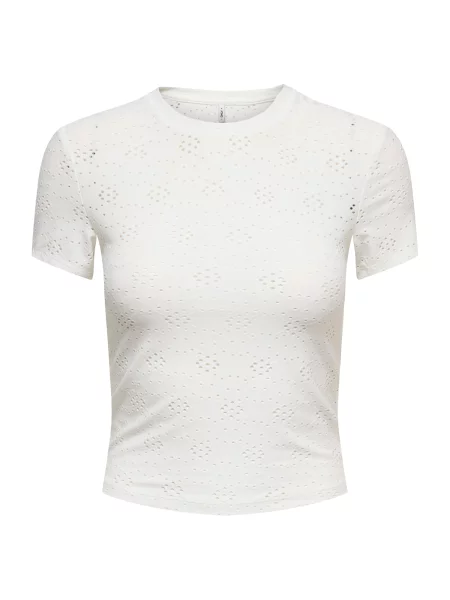 ONLY Tricou ONLSMILLA murdar alb