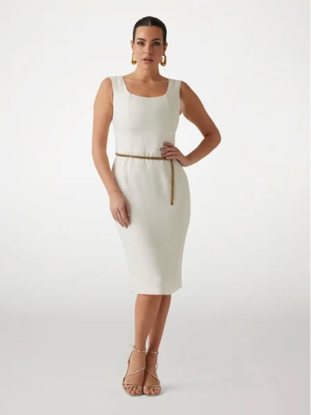 Marciano Guess Rochie cocktail Écru alb