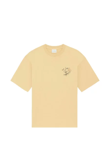 Scurt tricou Drole De Monsieur galben