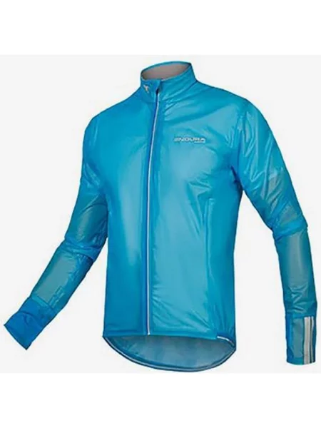 Wodoodporna lekka kurtka Endura Pro Adrenaline Race Cape II Fluo Blue XS niebieska