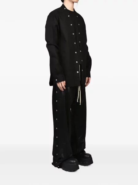 Košile Rick Owens Drkshdw s výstřihem do v černá