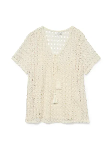 VERO MODA Bluză VMDYLIE deschis bej