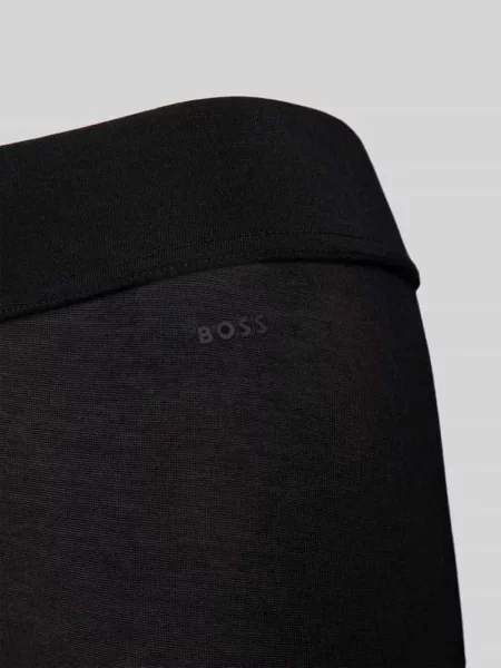 Spodnie od piżamy o kroju slim fit z dodatkiem modalu model B.PURE' Boss czarne