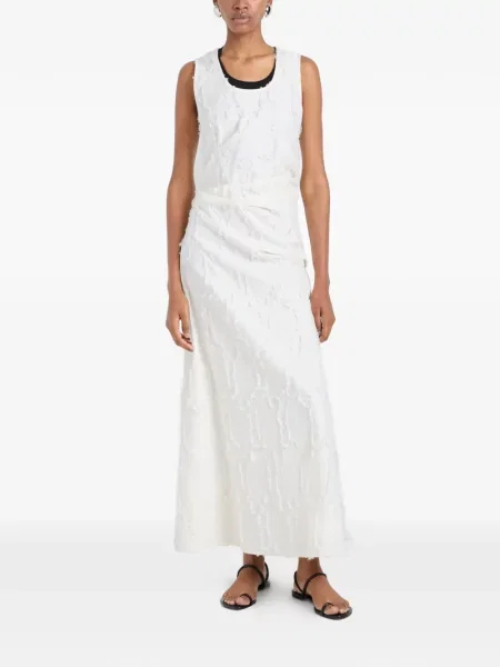 Rochie midi Proenza Schouler White Label din jacard alb