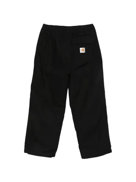 Pantaloni Carhartt Wip cu autograf negru