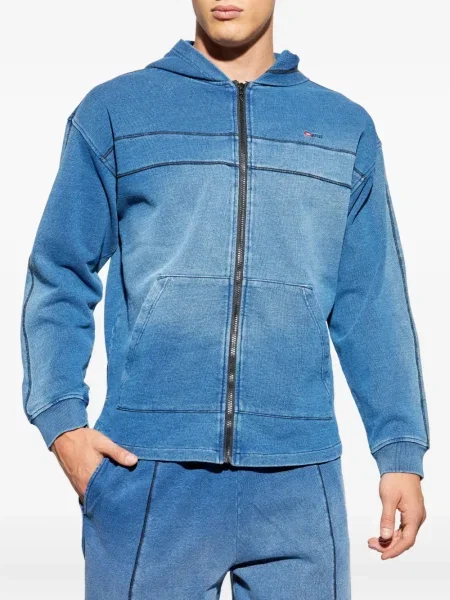 Hoodie Diesel με κουκούλα μπλε