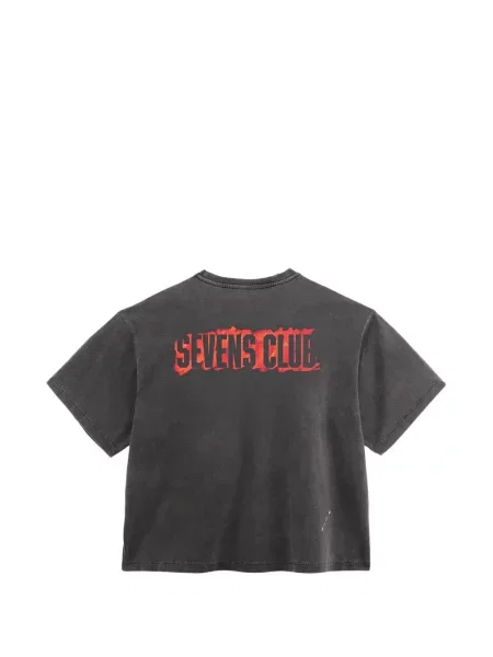 Tricou Triple Sevens cu imagine negru