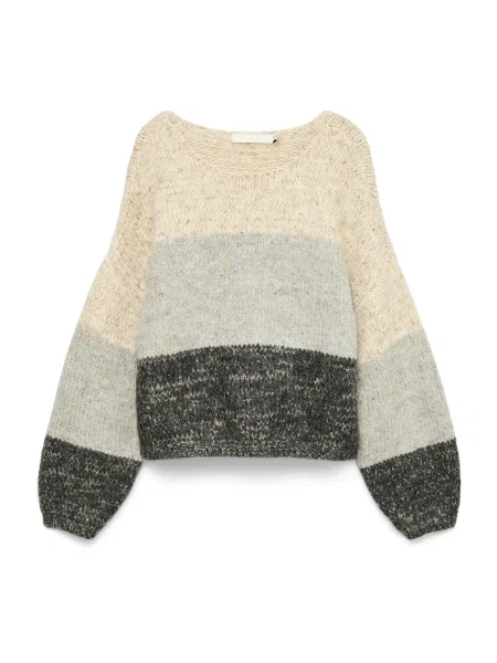 VERO MODA Pulover amestecat / gri / gri amestecat bej