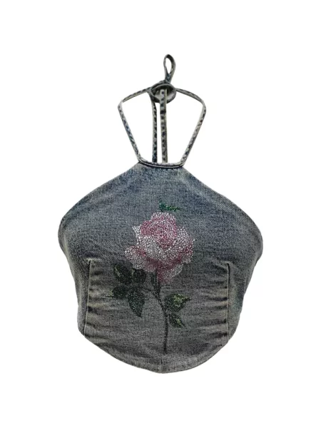 Top Alessandra Rich albastru