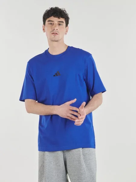 Adidas T-shirt Essentials Small Logo Regular Fit plava