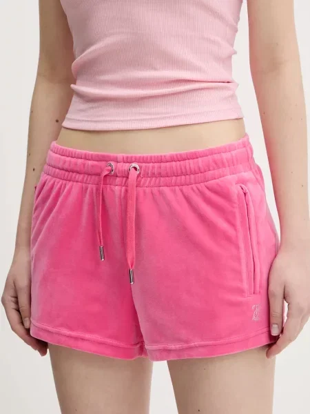 Velur hlače Juicy Couture TAMIA roza