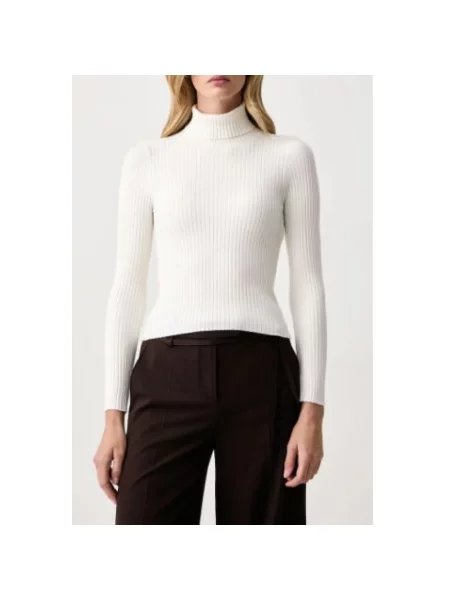 Sweter z golfem Twinset biały