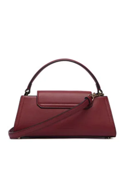 Karl Lagerfeld crossbody torbica usnjena K/SIGNATURE rdeča