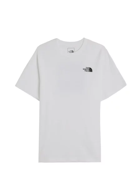 Tricou The North Face cu decolteu rotund alb