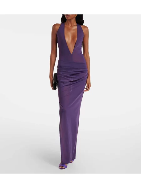 Rochie Alex Perry transparente violet