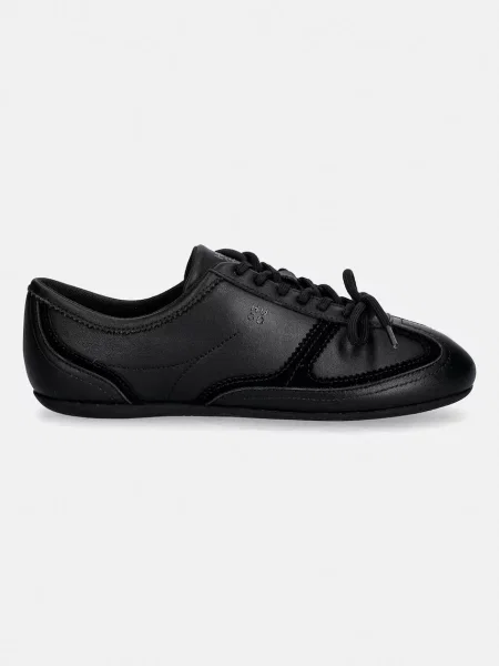 HUGO sneakersy skórzane Mystie czarne
