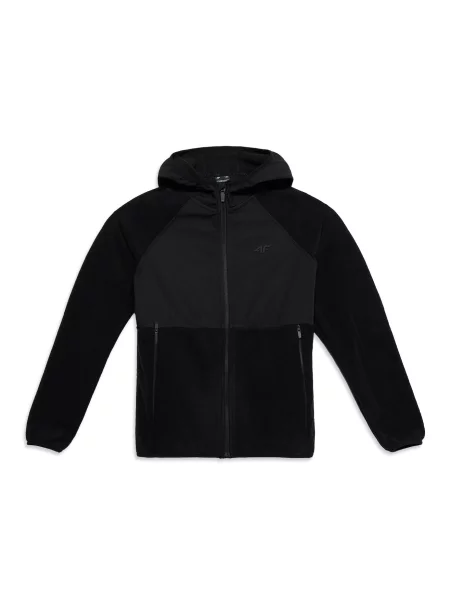4F Junior Jachetă fleece funcțională negru