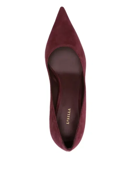 Pantofi cu toc Le Silla din piele roșu