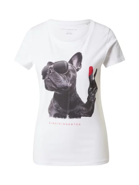 EINSTEIN & NEWTON Tricou Peace Dog roșu / negru alb