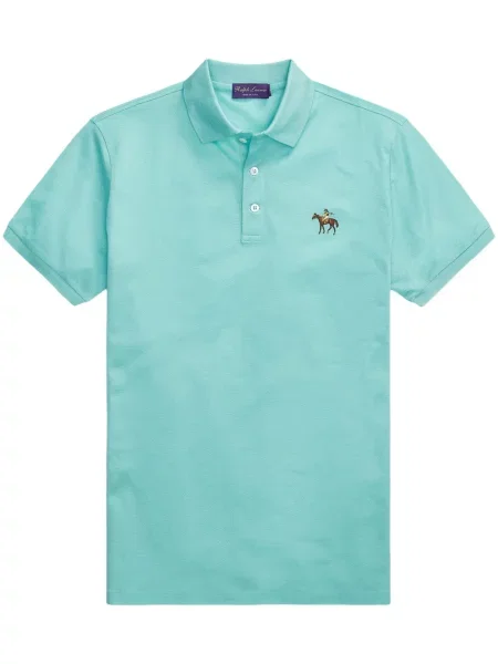 Polo Ralph Lauren Purple Label cu broderie albastru