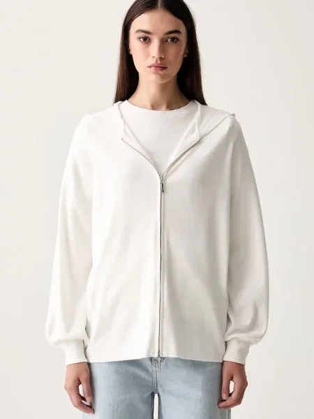 MM by Max Mara cardigan pentru femei cu vâscoză MMLGINNASTA alb