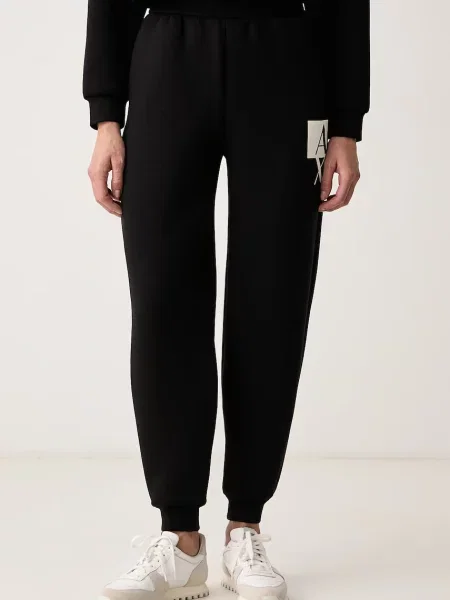 Armani Exchange pantaloni de trening pentru femei negru