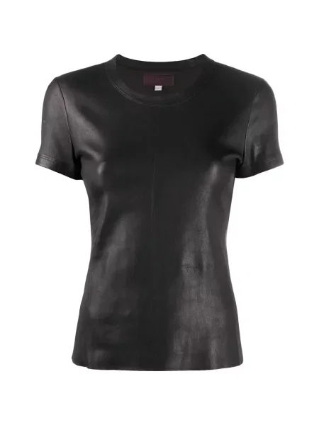 Tricou Stouls din piele negru