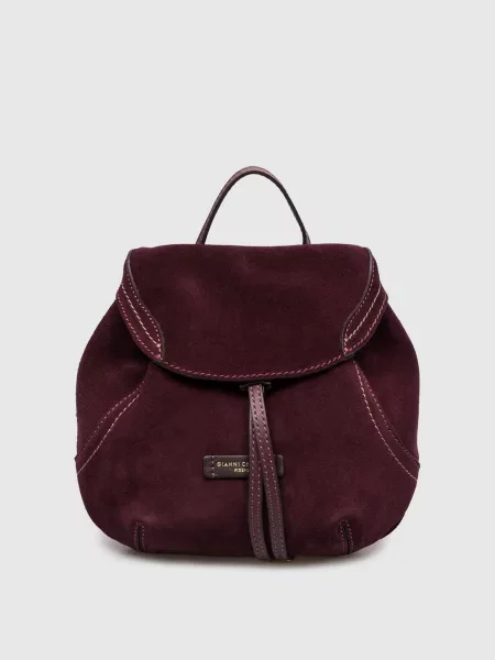 Бордовий замшевий рюкзак Violette Gianni Chiarini