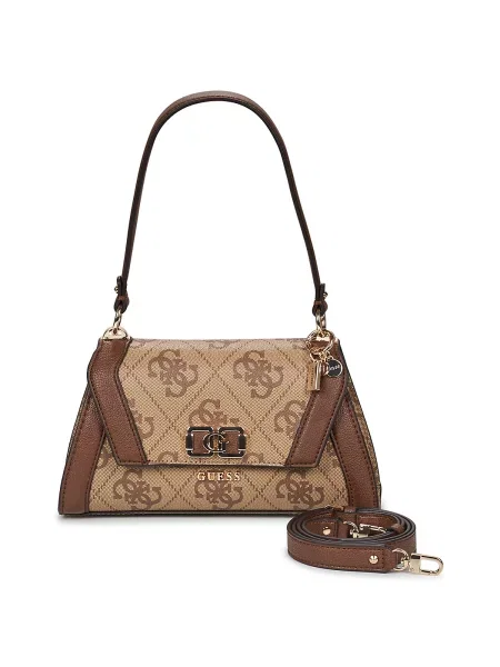 Crossbody torbica Guess z avtogramom rjava