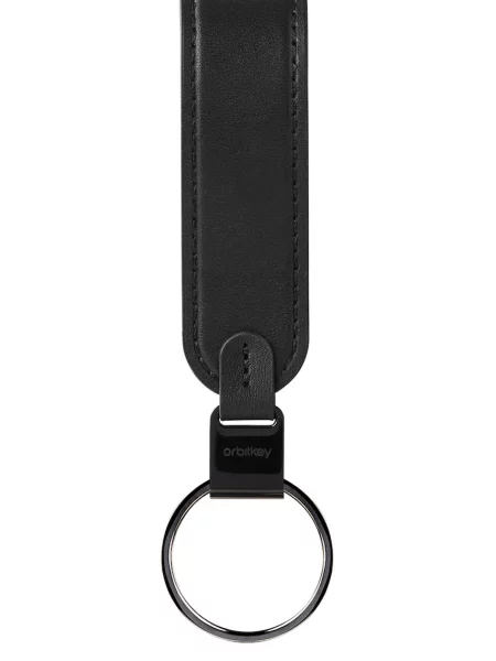 Usnjen obesek za ključe Orbitkey črna