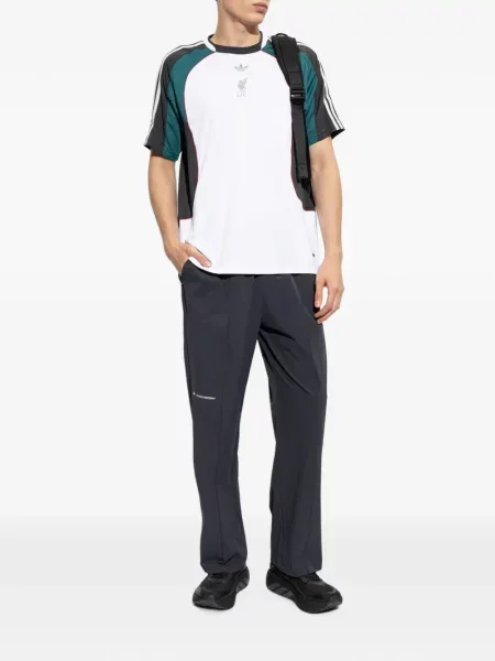 Τρέξιμο παντελόνι Adidas παραλλαγής από διχτυωτό μαύρο
