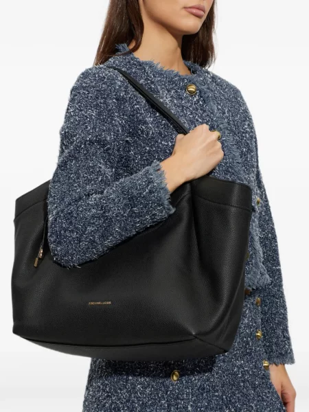 Geantă shopper Michael Michael Kors din piele negru