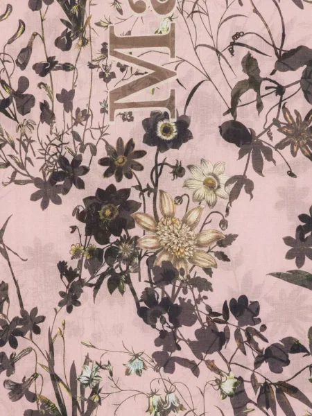 Fular Marc O'polo cu model floral cu imagine roz