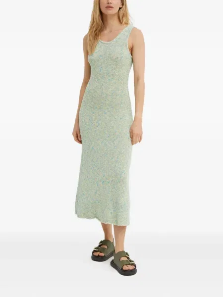 Rochie midi Samsøe Samsøe fără mâneci până la genunchi de costum