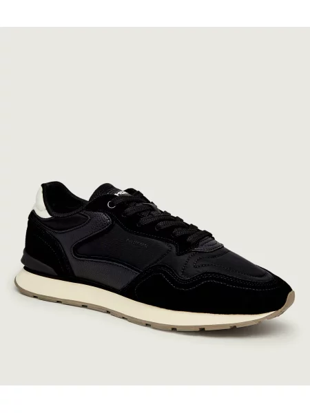 HOFF Sneakers City | piele | piele întoarsă negru