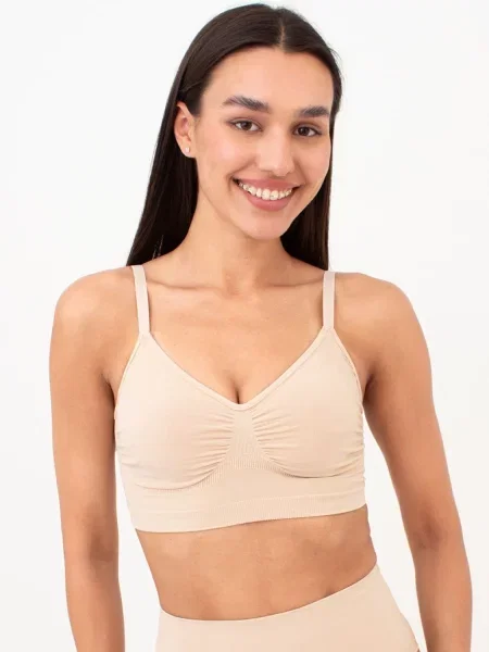 Топ Giulia из микрофибры бежевый