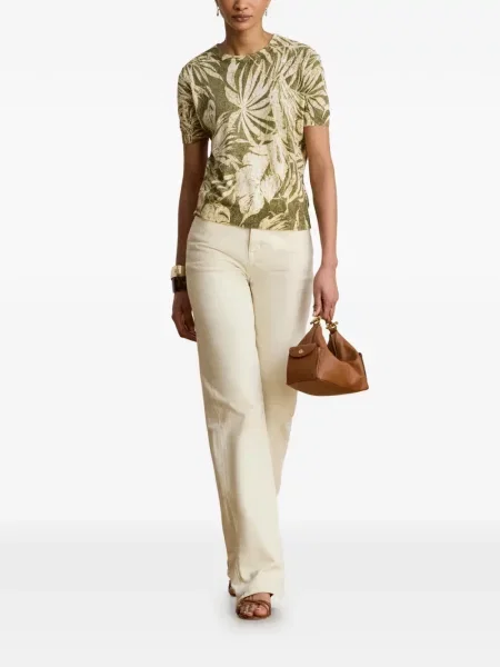 Scurt pulover Lauren Ralph Lauren cu imagine verde