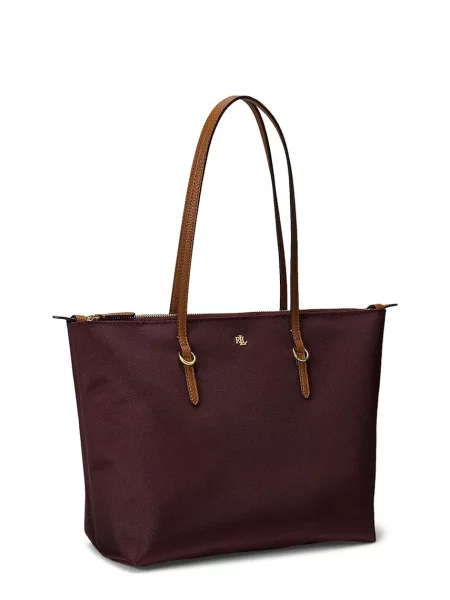 Kabelka LAUREN RALPH LAUREN Bordová fialová