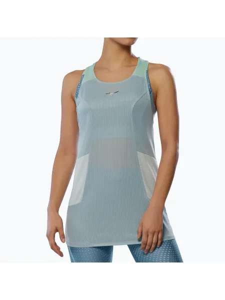 Футболка для бігу Mizuno DryAeroFlow Tank cloud blue синя