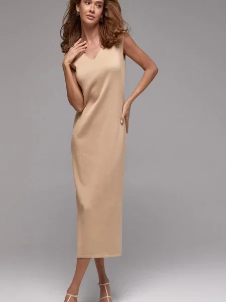 Сукня міді TrikoBakh бежевий