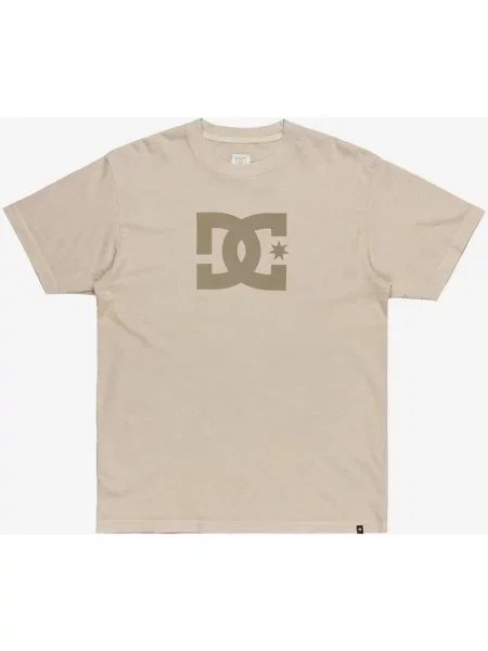 Koszulka DC Shoes Star Pigment Dye krótki rękaw jasnobrązowy S brązowa