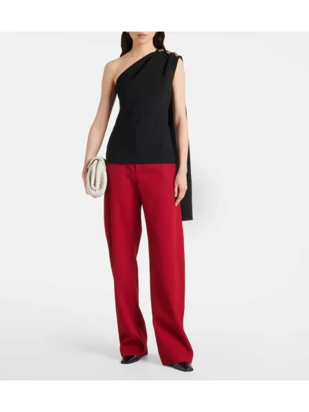 Top Bottega Veneta drapat negru