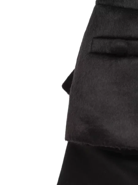 Fusta mini Vaquera cu funde asimetrică negru