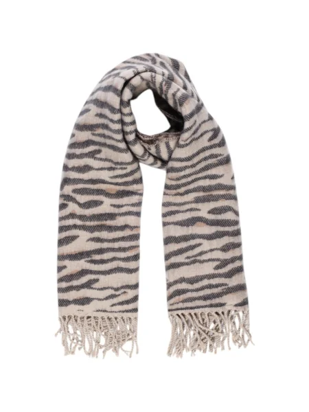 Fular Pieces cu dungi de tigru negru
