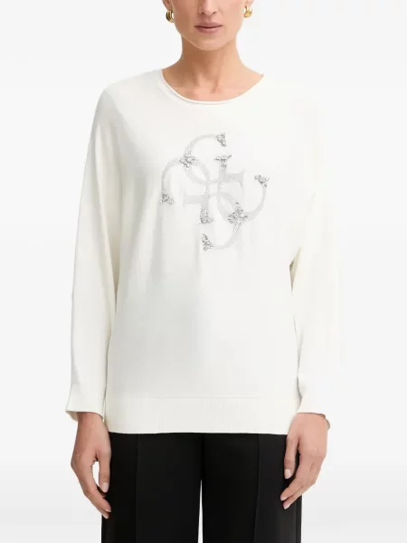 Tricou Guess cu imagine alb