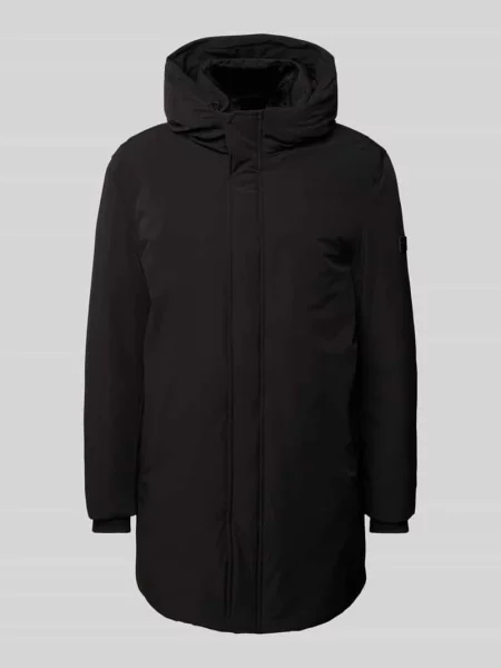 Parka z kapturem model ‘DAWSON’ Cinque czarna