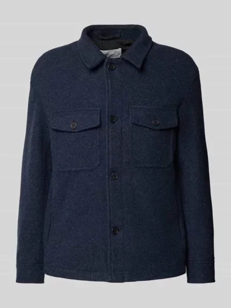 Kurtka koszulowa o kroju regular fit z dodatkiem wełny Model MITCH' Selected Homme